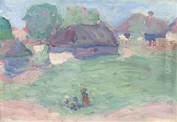 Village Green, Poland by Robert Polhill Bevan