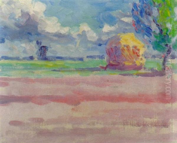 The Purple Field, Poland by Robert Polhill Bevan