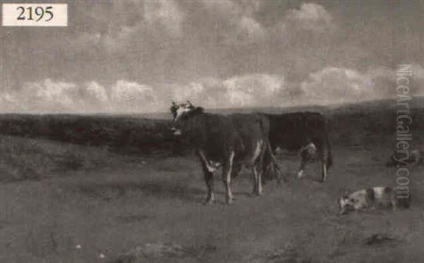 Landscape With Cows by Albion Harris Bicknell