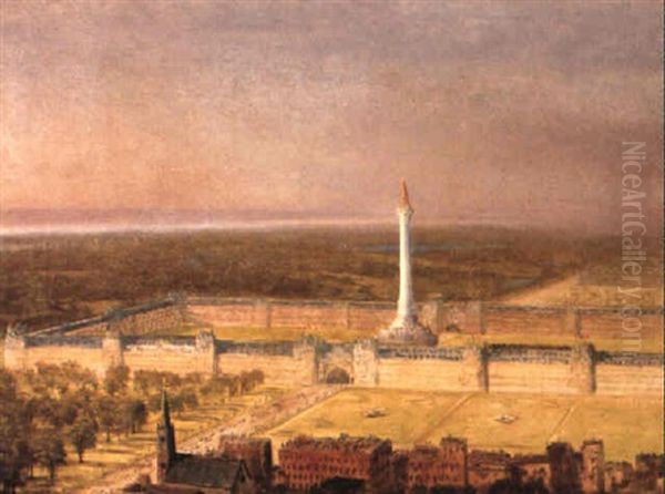 Project For A Washington Monument In The City Of Baltimore by Albert Bierstadt