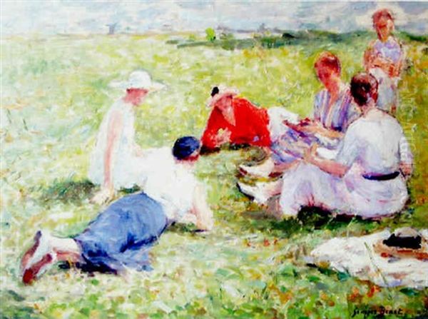 Conversation Sur L'herbe by Georges Jules Ernest Binet