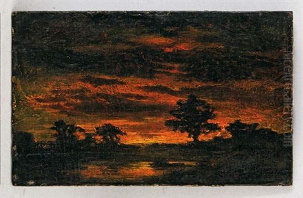 Paysage Au Soleil Couchant by Ralph Albert Blakelock