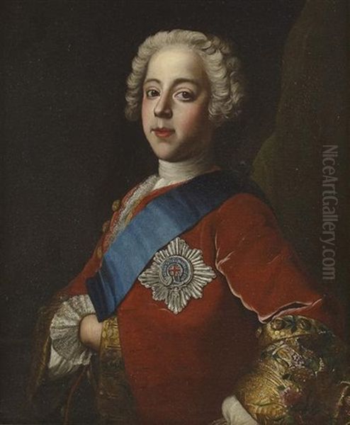 Portrait Of Bonnie Prince Charlie by Louis Gabriel Blanchet