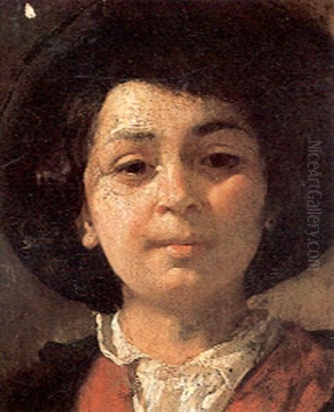 Portrait Of A Boy With A Wide-brimmed Hat by Abraham Bloemaert