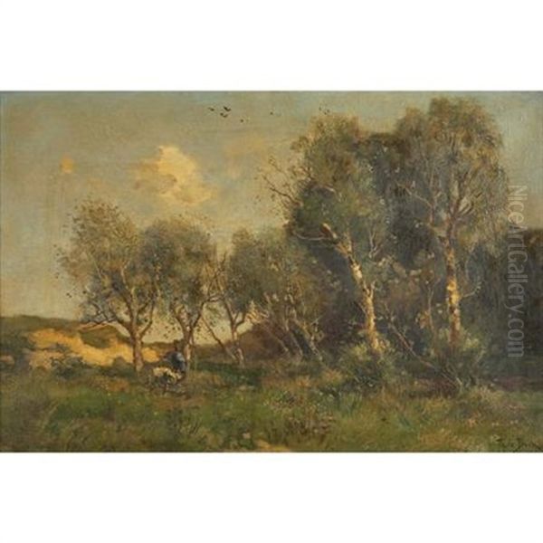 The Edge Of A Wood by Theophile De Bock