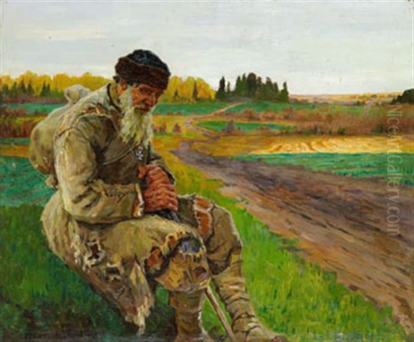 By The Wayside by Nikolai Petrovich Bogdanov-Bel'sky