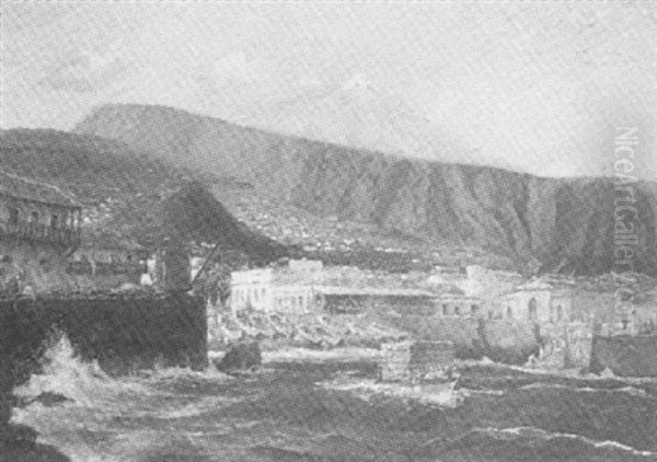 Blick Auf Puerto De Orotava, Teneriffa by Hans (Johannes) Bohrdt