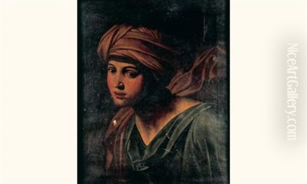 Jeune Femme Au Turban by Giuseppe Bottani