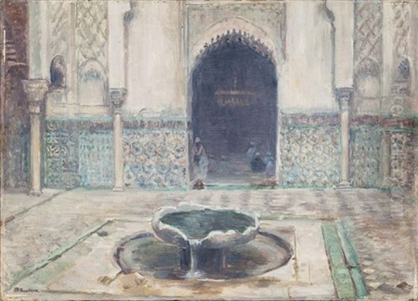 Medersa Attarine, Fes by Joseph Felix Bouchor