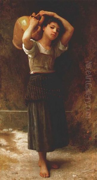 Jeune Fille Portant Une Cruche by William-Adolphe Bouguereau