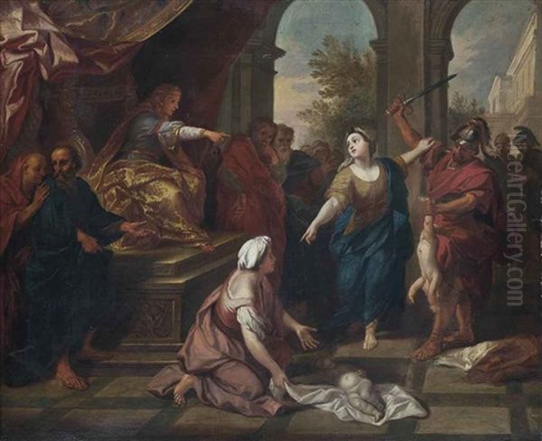 The Judgement Of Solomon by Louis de Boulogne the Younger