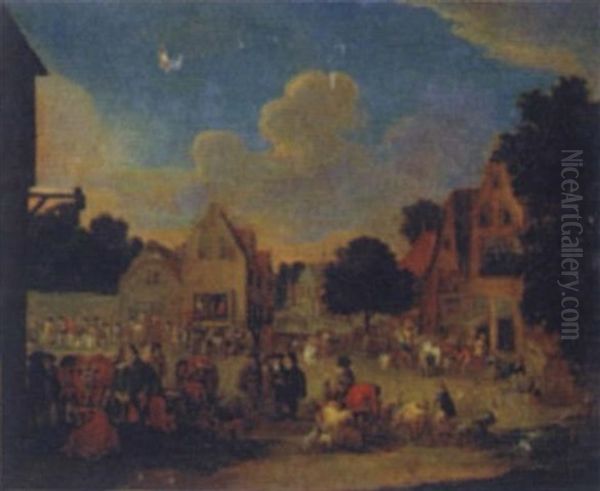 View Of A Market by Pieter Bout