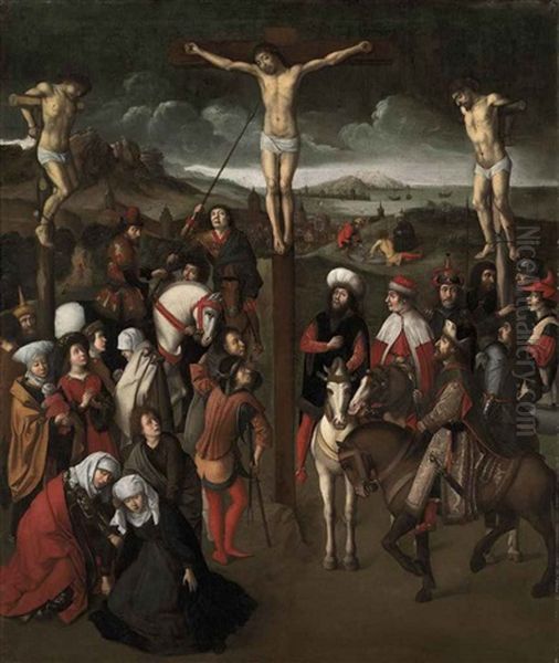 The Crucifixion by Dieric Bouts the Elder