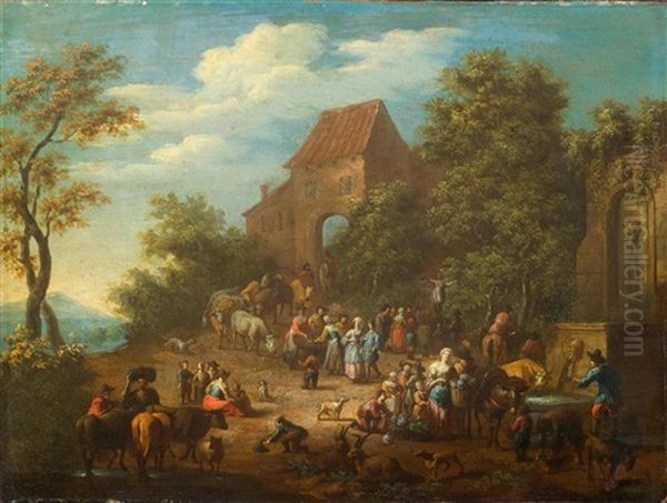 Merry Gathering At A Fair by Peeter Bouts