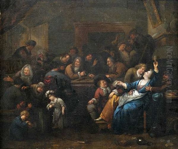 Frohliches Treiben Im Wirtshaus by Richard Brakenburg