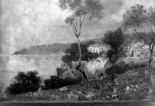 Italian Lake Landscape by Carlo Brancaccio