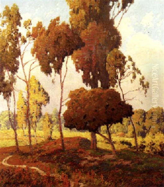 Eucalypti (arrangement In Brown And Gold) by Maurice Braun