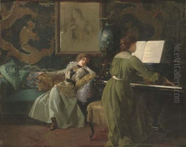 The Piano Recital by Ferdinand Max Bredt