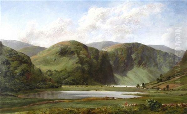 View Of Glendalough, Ireland by John Brett