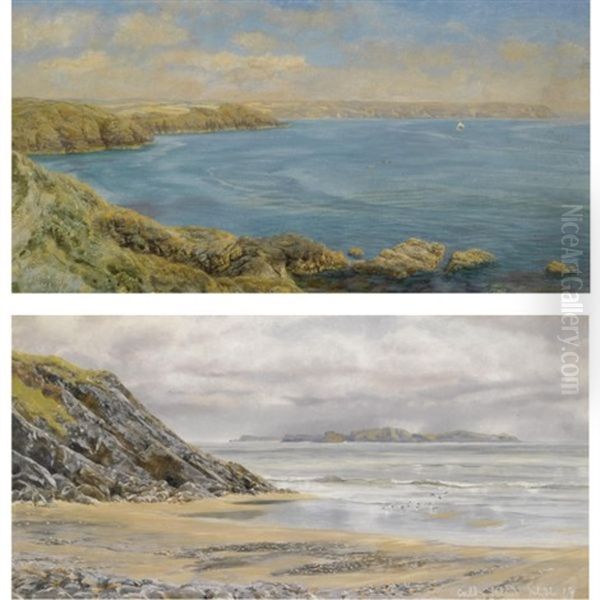 The Lizard (+ Caldy Island; 2 Works) by John Brett