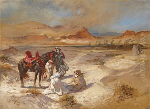 Sirocco Over The Desert by Frederick Arthur Bridgman