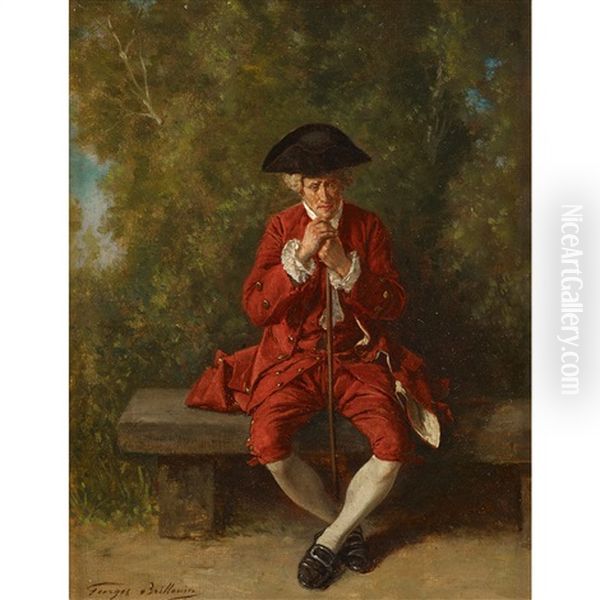 Gentleman In Contemplation by Louis Georges Brillouin