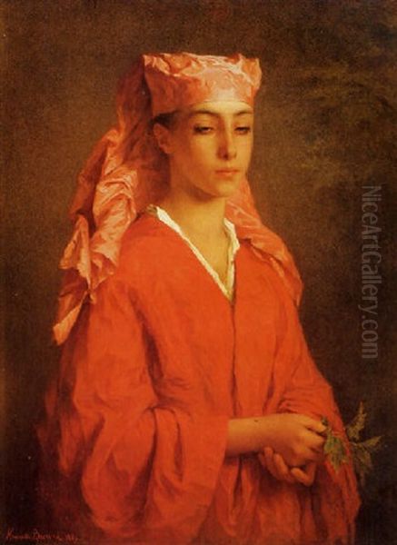 A North African Fellah by Henriette (Sophie) Bouteiller Browne