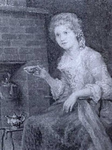 Woman In Interior by Jennie Augusta Brownscombe