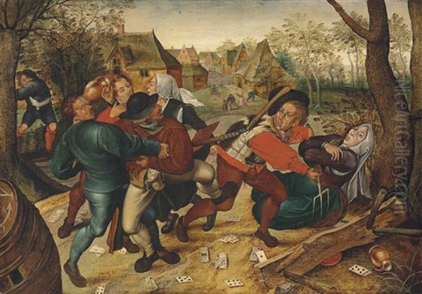 A Country Brawl by Pieter Brueghel the Younger