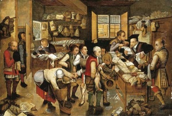 Collector Of Tithes by Pieter Brueghel the Younger