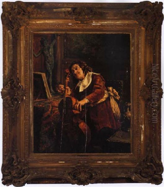 The Musician by Leon de Meutter Brunin