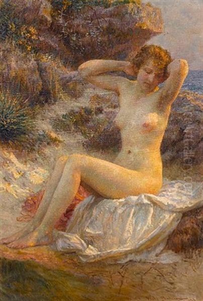 The Bather by Vlacho Bukovac