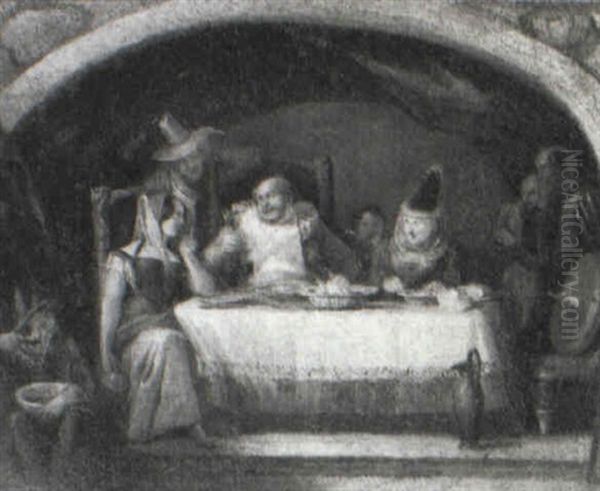 Scene From Falstaff by Henry William Bunbury