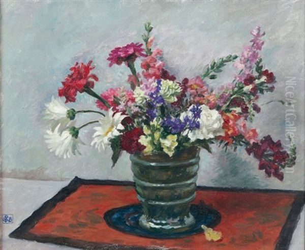 Still Life Of Mixed Blooms by Rupert Bunny