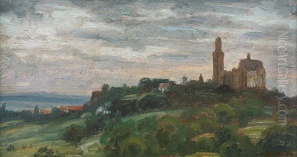 Weiter Blick Auf Die Burg Und Stadt Kronberg by Karl Peter Burnitz