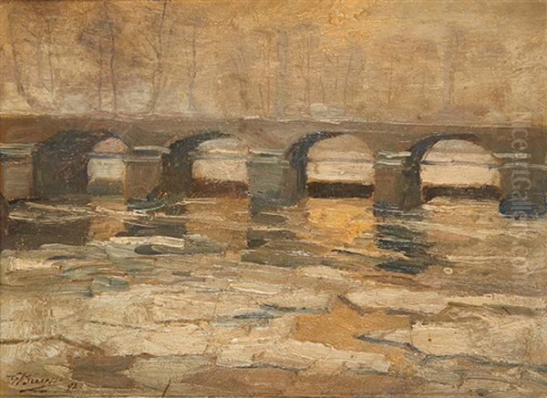 Le Pont Ensoleille by Georges Leon Ernest Buysse