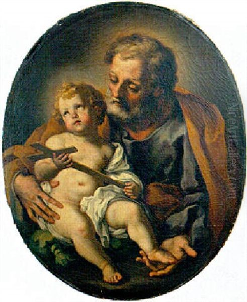 San Guiseppe Con Li Bambino by Giacinto Calandrucci