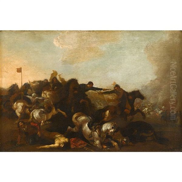 Battle Scene by Antonio Calza