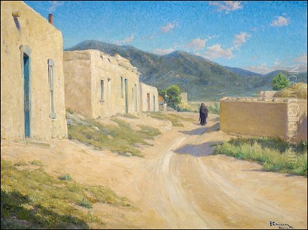 Santa Fe Adobes by Edgar Spier Cameron