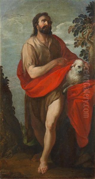 Saint John The Evangelist; And Saint John The Baptist (2) by Alonso Cano