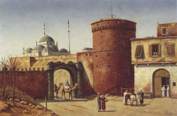 Entree De La Citadelle, Le Caire by Victor Carabain