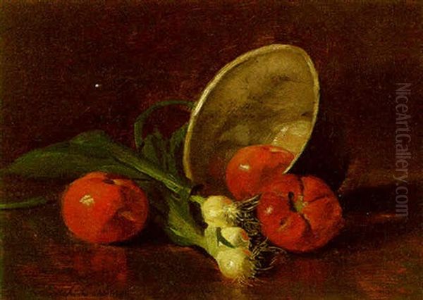 Tomatoes And Leeks by Emil Carlsen