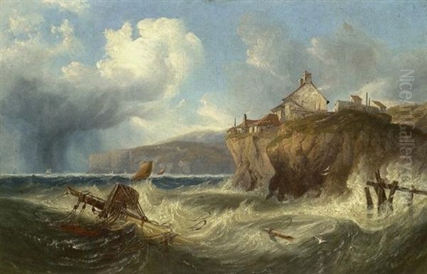 A Shipwreck Off Robin Hood's Bay by John Wilson Carmichael