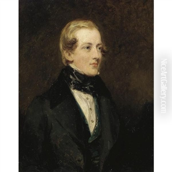 Portrait Of John Duke Coleridge, Later 1st Baron Coleridge by Margaret Sarah Carpenter