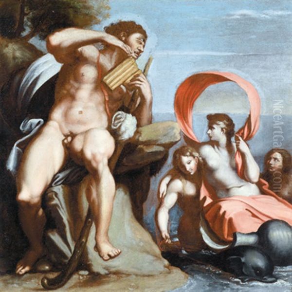 Polyphem Und Galathea - Polifemo E Galatea by Annibale Carracci