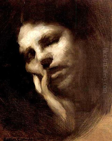 Female Head Study by Eugene Carriere