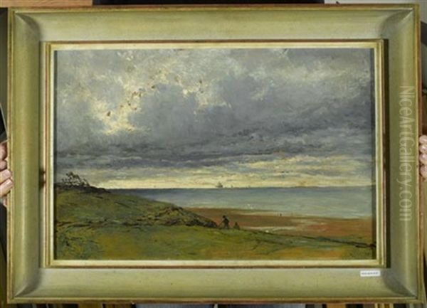 Strandszene by Gustave Eugene Castan