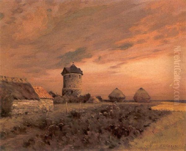 The Old Mill by Jean-Charles Cazin