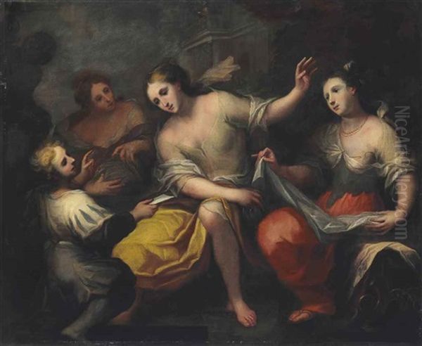 Bathsheba Receiving King David's Letter by Andrea Celesti