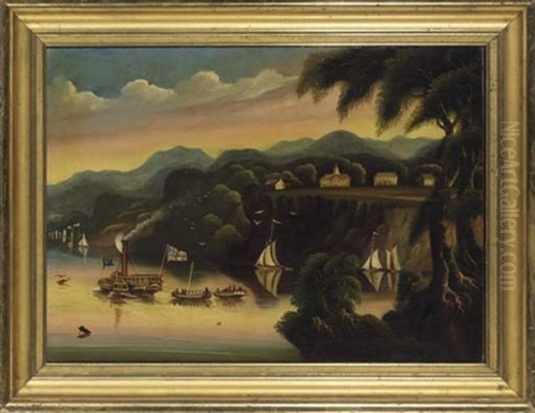 Hudson River Side - Wheeler by Thomas Chambers